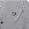 MaiSon KitSune Mm00502kt1103 H150 Bold Fox Head Patch V Neck Men S Cardigan