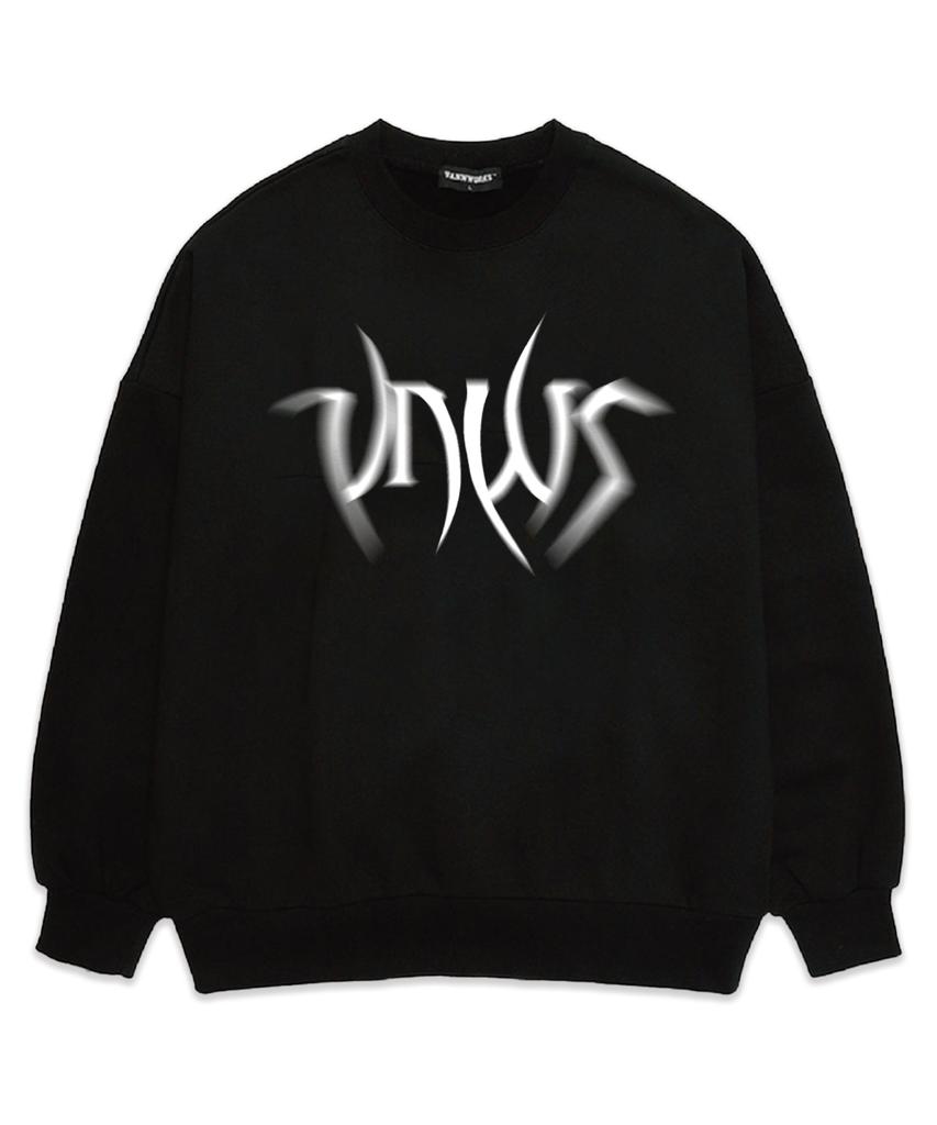 VANNWORKS Blur Oversized Sweatshirt (Vls0057) Black