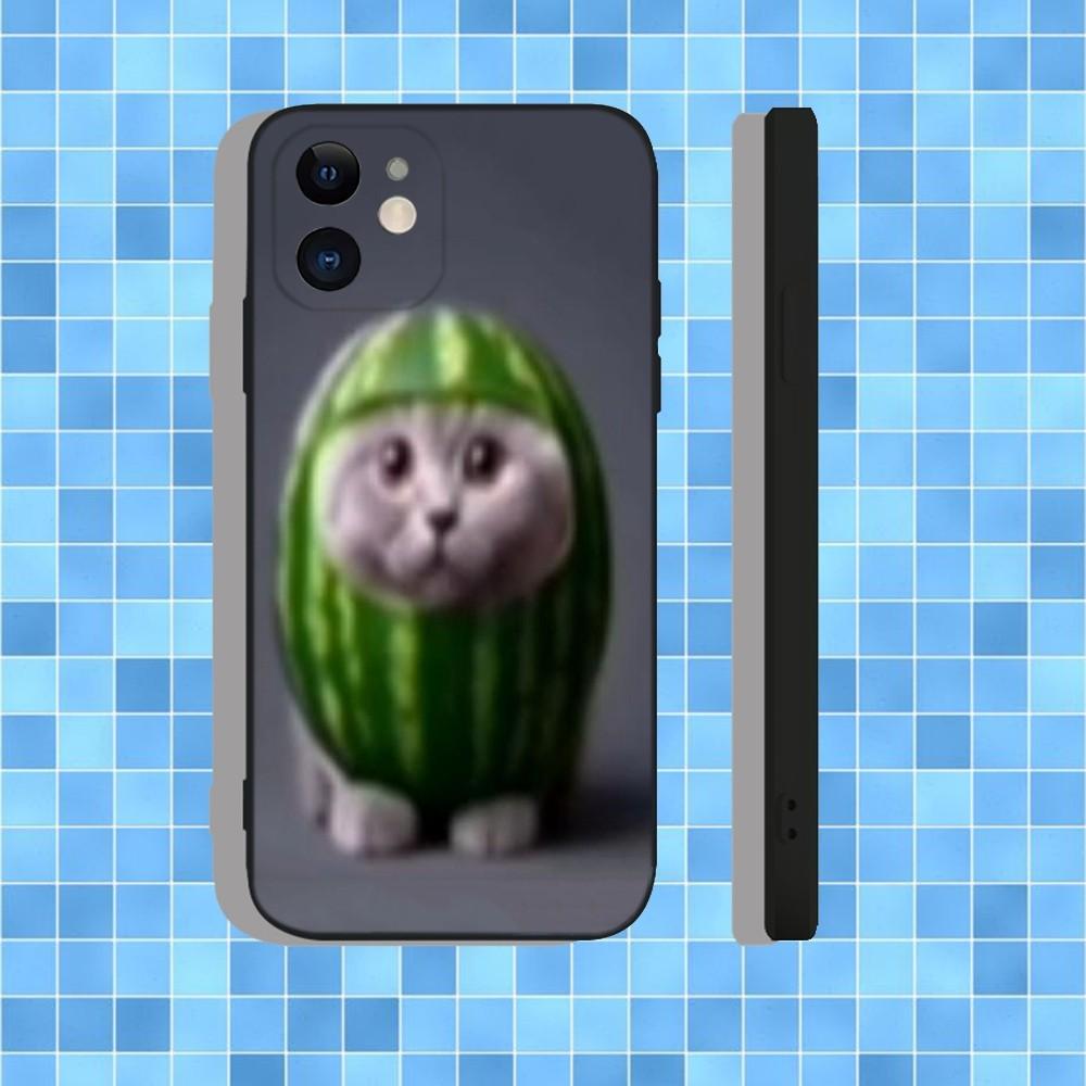 Смешной чехол для телефона с мемами про кошек для iPhone 16,15,14,13,12,11,Pro,Max,Plus,X,XS,XR,SE,8,7,Mini, Мягкий силиконовый черный чехол