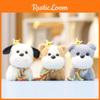 Soft And Fluffy Plush Toy Bee Dog Keychain Charming Gift For Kids And Animal Lovers