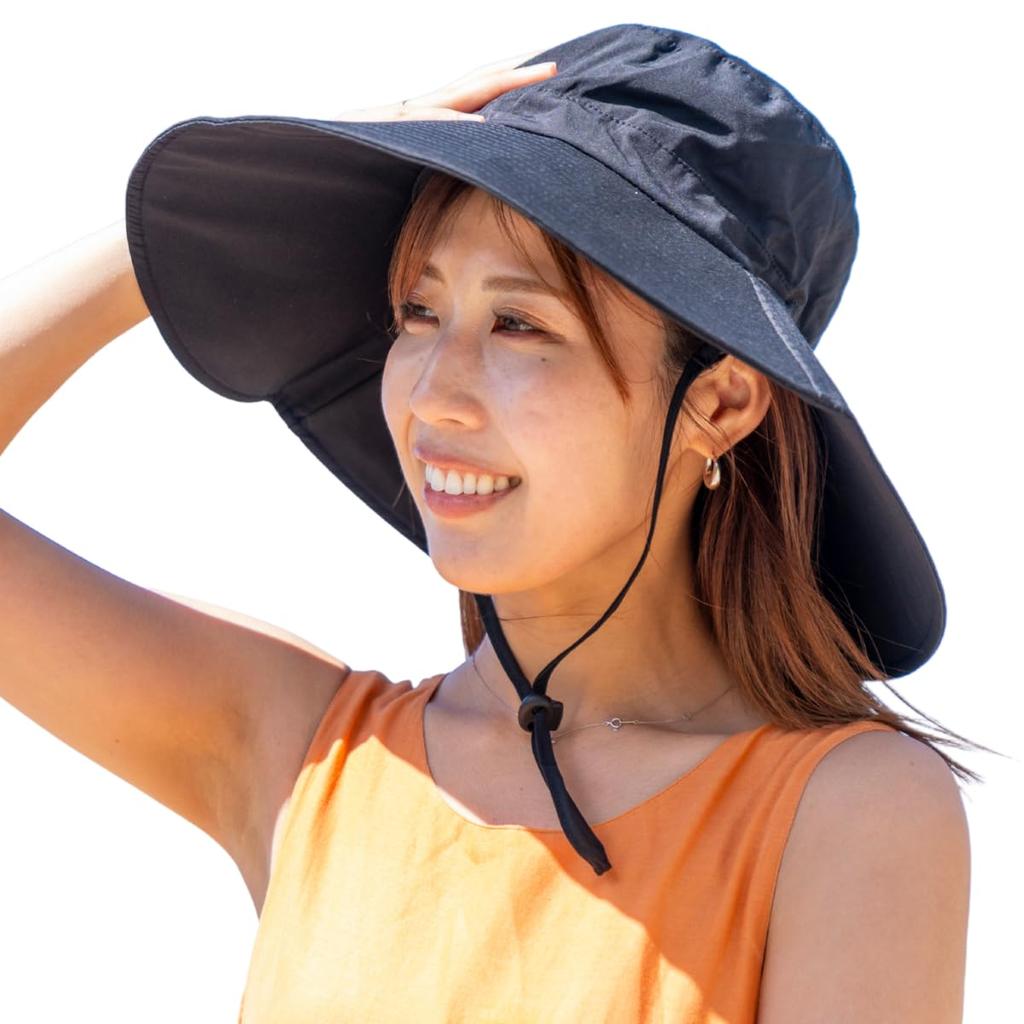 Parasol UV Hat for Sun Wide Brim Complete Protects Hair and Skin with UV Protection of or [monilo] Hat, Protection, Women, Protection, Hat, Shading,