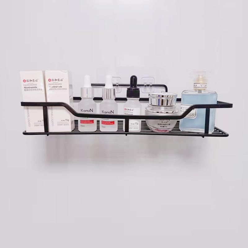 Modern Corner Drilling Free Stainless Steel Chrome Finish Bathroom Kitchen Wall Mounted Shower Caddy Shelf Easy Install