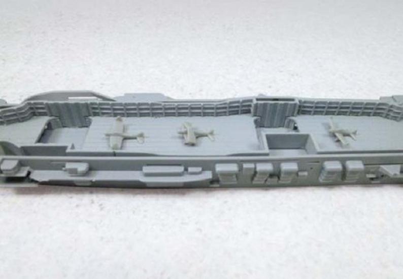 Aoshima Bunka Kyozaisha Waterline Japanese Navy Aircraft Carrier Soryu Indian Ocean War Internal Hangar Reproduction 1/700