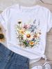 (Asian Size) Casual O-neck Tee Cartoon Trend 90s Clothing Top Short Sleeve T Shirt Fashion Print Lady Female Women Graphic T-shirts