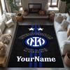 Inter Milan Personalized Text Floor Rug Office Rug Suitable for Living Rooms Study room Balcony Decorate room Antislip Carpet Anime Office Decor