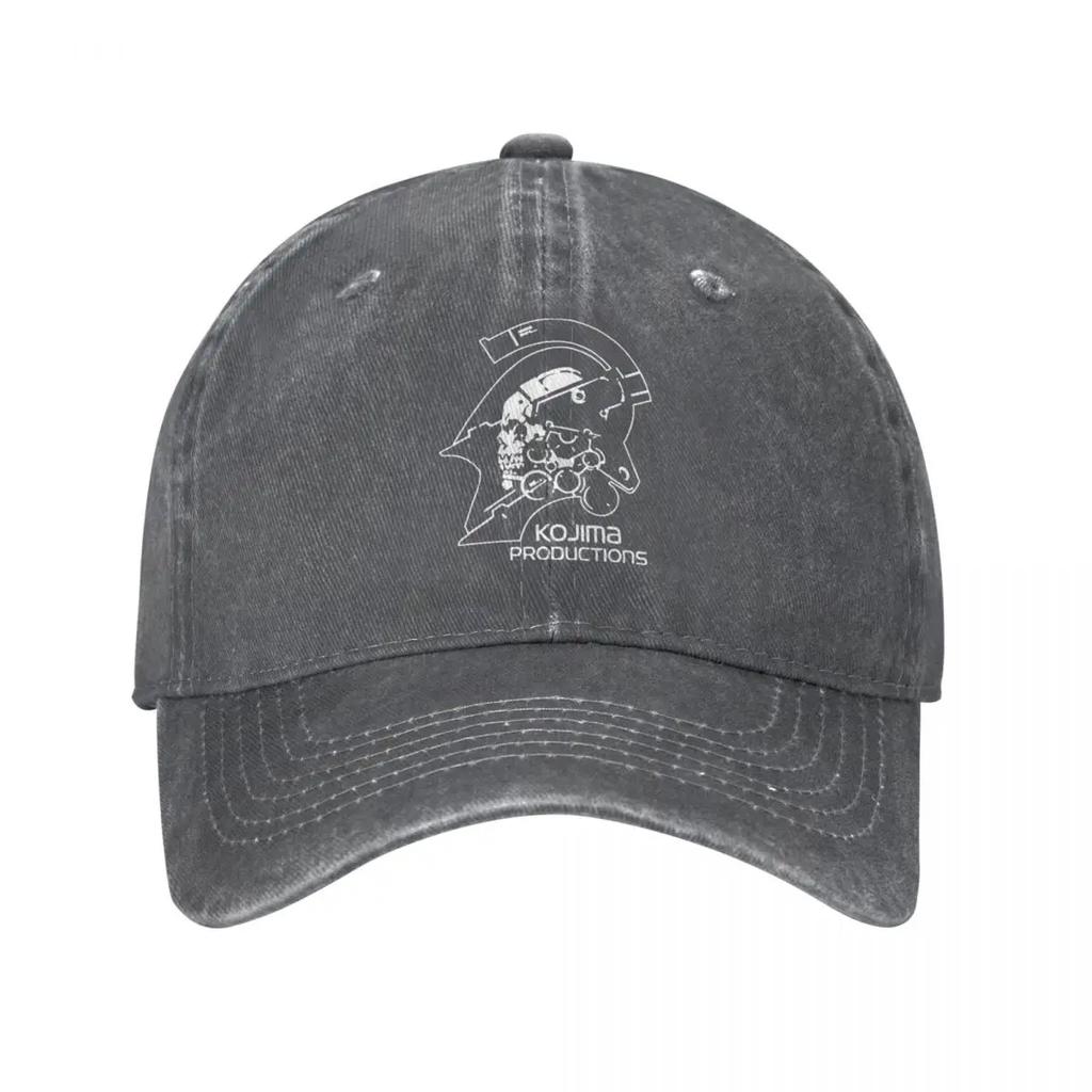 Винтажная выстиранная хлопковая бейсболка Metal Gear Kojima Productions Dad Hat Snapback MGS Hideo Kojima Death Stranding Cap Hats