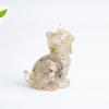 Water Crystal Resin Cat Figurine Office Home Decor Hatching Animal Tabletop Ornament For Gift