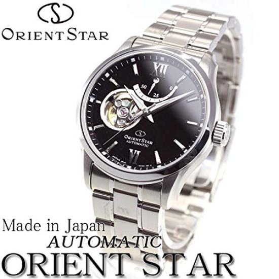 ORIENTSTAR Contemporary Полускелетон часы с индикатором запаса хода [ORIENTSTAR] 50-часовой запас хода, 2-летняя гарантия производителя, RK-AT0001B, Мужские