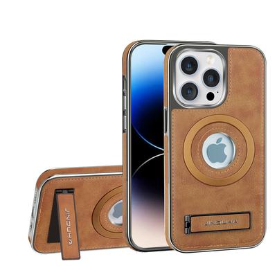 Магнитная подставка подходит для чехла для телефона Apple 15promax, чехол-книжка для iPhone14 13 из кожи для бизнеса, противоударный