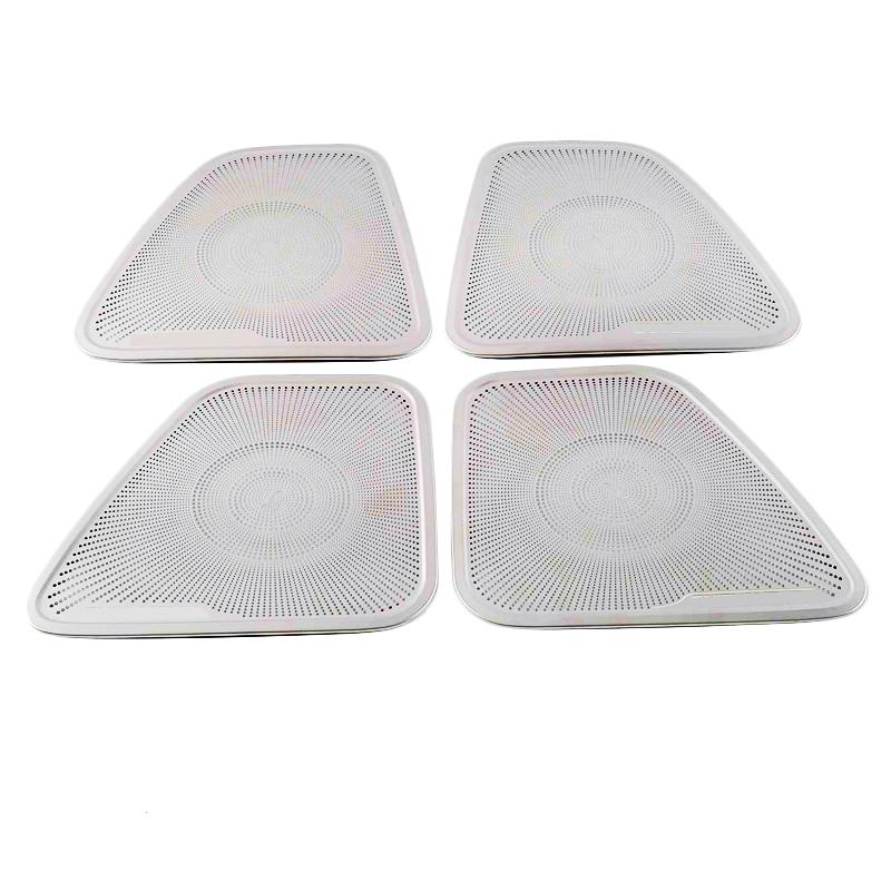 Для Mitsubishi Outlander 2012-автомобильный дверной громкоговоритель, звук, хромированная накладка, крышка динамика, накладка на рамку, наклейка, интерьер