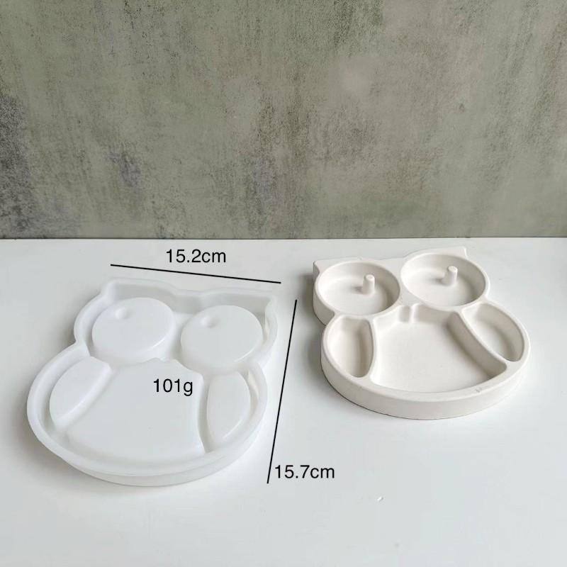 Сова Рыба Клевер Поднос для хранения Силиконовая форма Сердце Гипсовая смола Хранение ювелирных изделий Гипсовая форма Кристалл Капля Клей DIY Декор