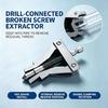Pipe Nipple Thread Pull Tool with 6.35 mm Drive End for Manual or Drill Assisted Broken Fitting Repair Tasks Daily Use