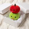 Funny Red Fruit Plush Keychain Soft Plush Backpack Pendant Kawaii Creative Keyring  Bag