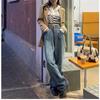 2022 New Winter High Waist Retro Harajuku Female Wide-leg Pants  Fashion Loose Ladies Trousers Women Straight Streetwear Jeans