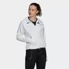 adidas Спортивная куртка с капюшоном и принтом логотипа X James Bond, женская белая куртка GN6814