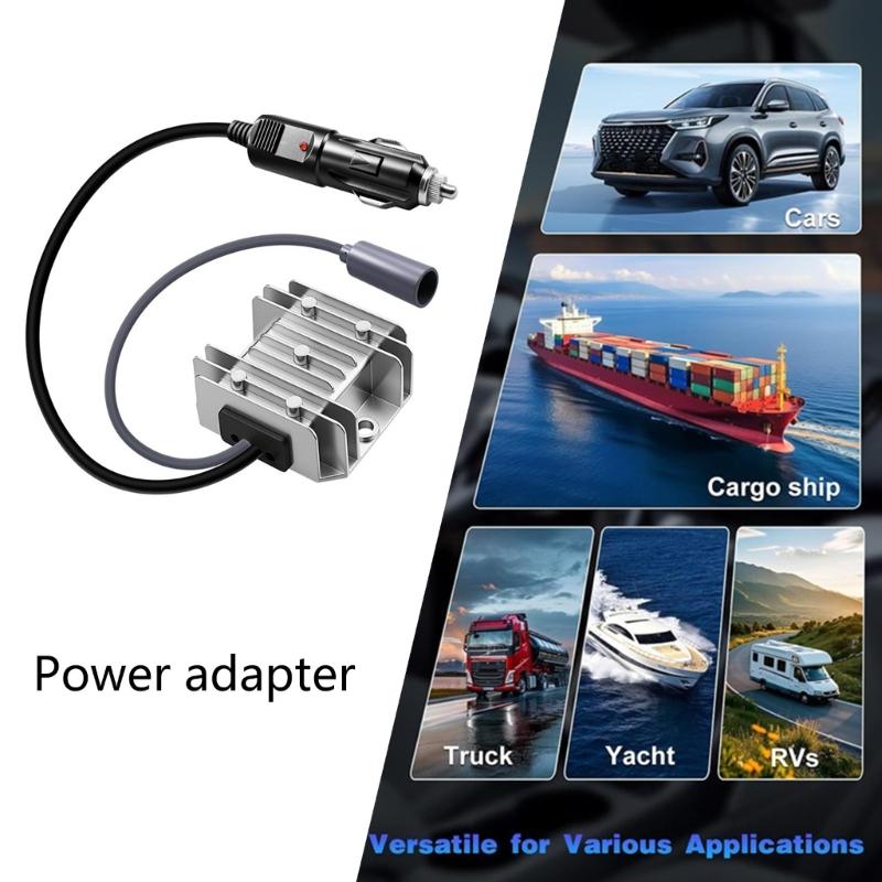 Автомобильный адаптер питания от прикуривателя для устройств DC10V-24V в DC30V Конвертер с защитой от перегрузки Водонепроницаемый дизайн