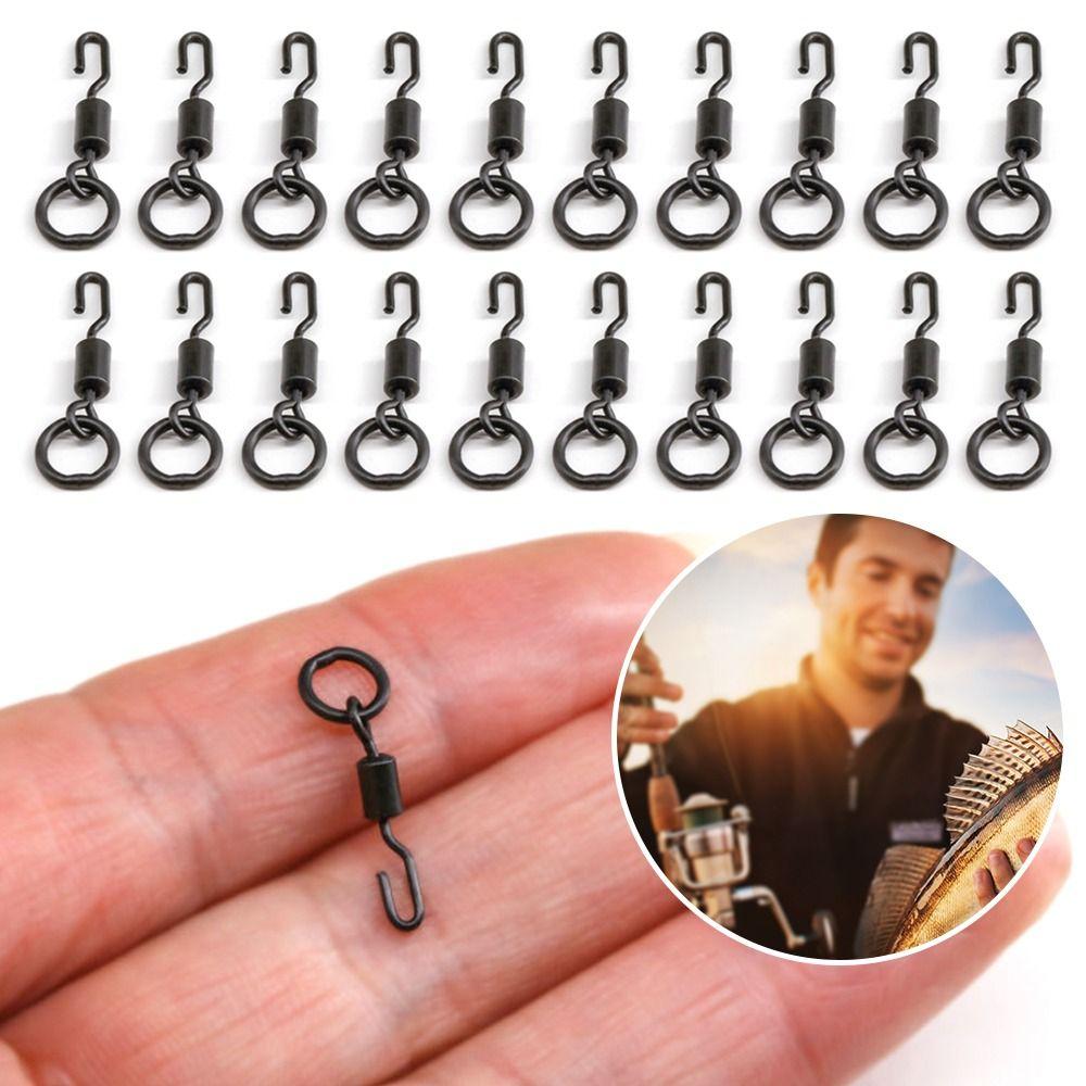 20Pcs Portable Quick Change For Carp Rigs Micro Hook Spinner Swivel Swivel Tackle Carp Fishing Accessories