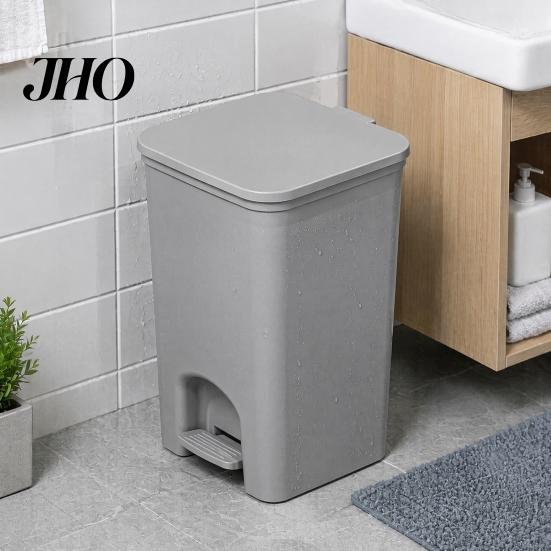 Narrow Wastebasket for Small Spaces Slim Trash Can, with Pedal Step Design, Touchless Odor Proof Wastebasket, Waterproof Can Bathroom Garbage