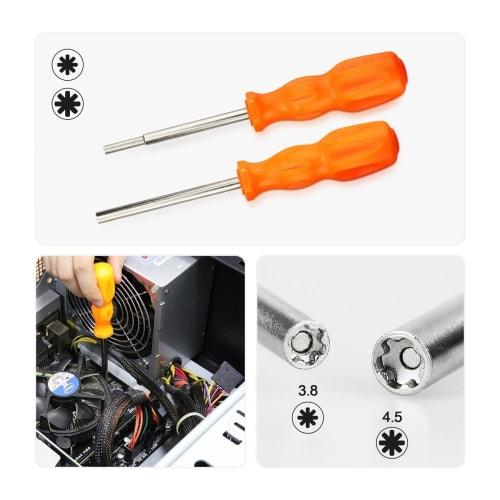 LUYING Nintendo Game Console Screwdriver Set of 2, 3.8mm and 4.5mm, for Cassette Tapes and Consoles, Compatible with Nintendo, SNES, N64, NES, and SEG