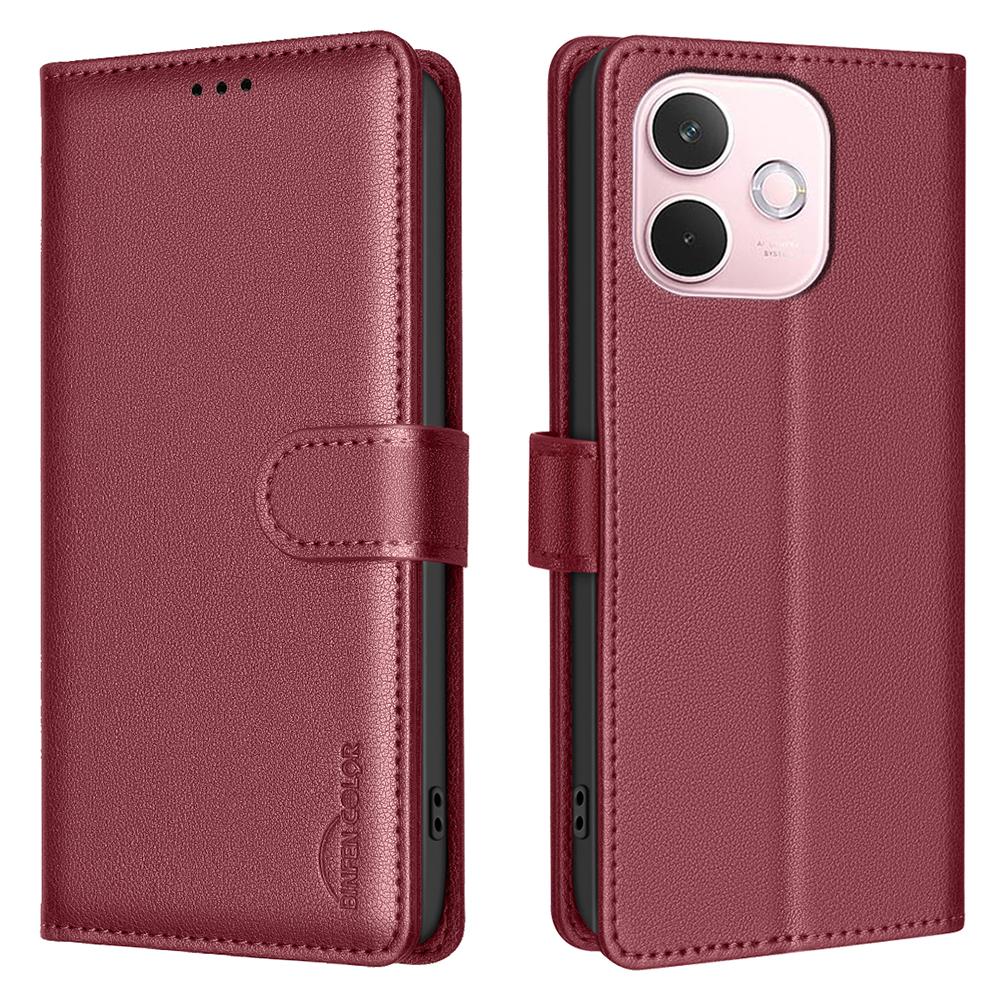 BINFEN COLOR BF32 For Oppo A5 Pro 5G Leather Case Wallet RFID Blocking Phone Cover