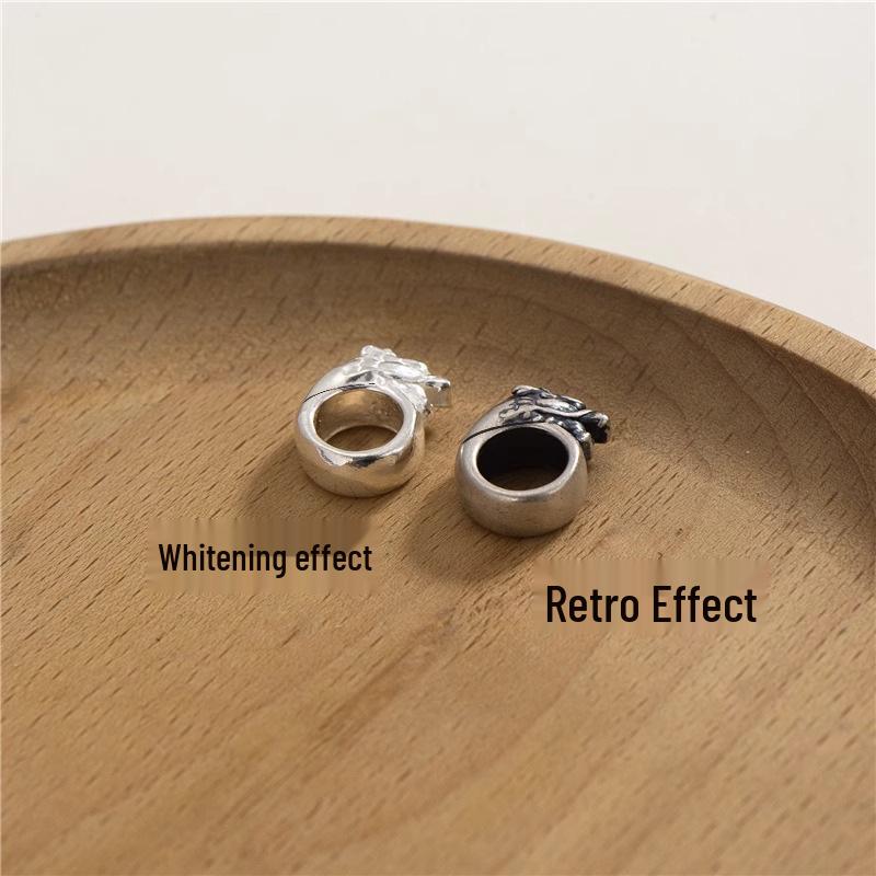 Винтажное кольцо и браслет из бусин с годом рождения по китайскому зодиаку