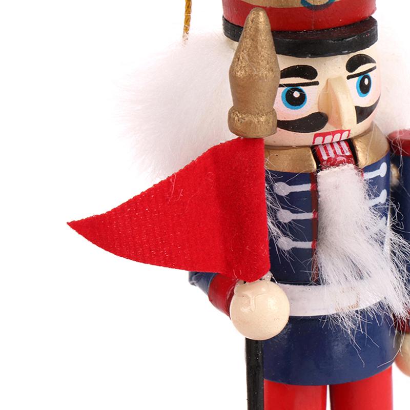 1 шт 13 см Щелкунчик кукольный солдат рождественский декор кулон украшение для домашней куклы