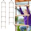 Wooden Rope Climbing Ladder Toy Swing Wooden Rope Ladder Playground Equipment