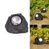 Имитация камня Солнечный каменный фонарь Водонепроницаемый газонный светильник Белый свет Солнечный каменный светильник Двор