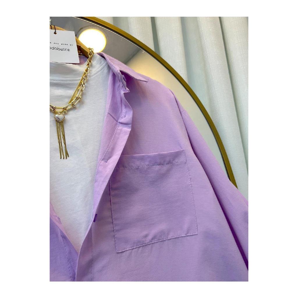 Рубашка с объемными рукавами Oversize, длинная базовая бежевая женская рубашка 010