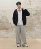 AGOD Single-Pleat Wide Sweatpants [Gray]