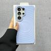 Original Liquid Water Ripple Magnetic Silicone Case For Samsung Galaxy S26 S25 S24 S23 Ultra Plus For Magsafe Charging Cover