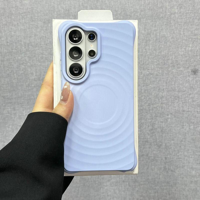 Original Liquid Water Ripple Magnetic Silicone Case For Samsung Galaxy S26 S25 S24 S23 Ultra Plus For Magsafe Charging Cover