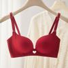 Оригинальный красный свадебный комплект нижнего белья пуш-ап с боковой поддержкой