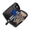 Fashion Genuine Leather Wallet Men Key Holder with Zipper Multifunction Case Bag Women Vintage Key Organizer Wallet Cover
