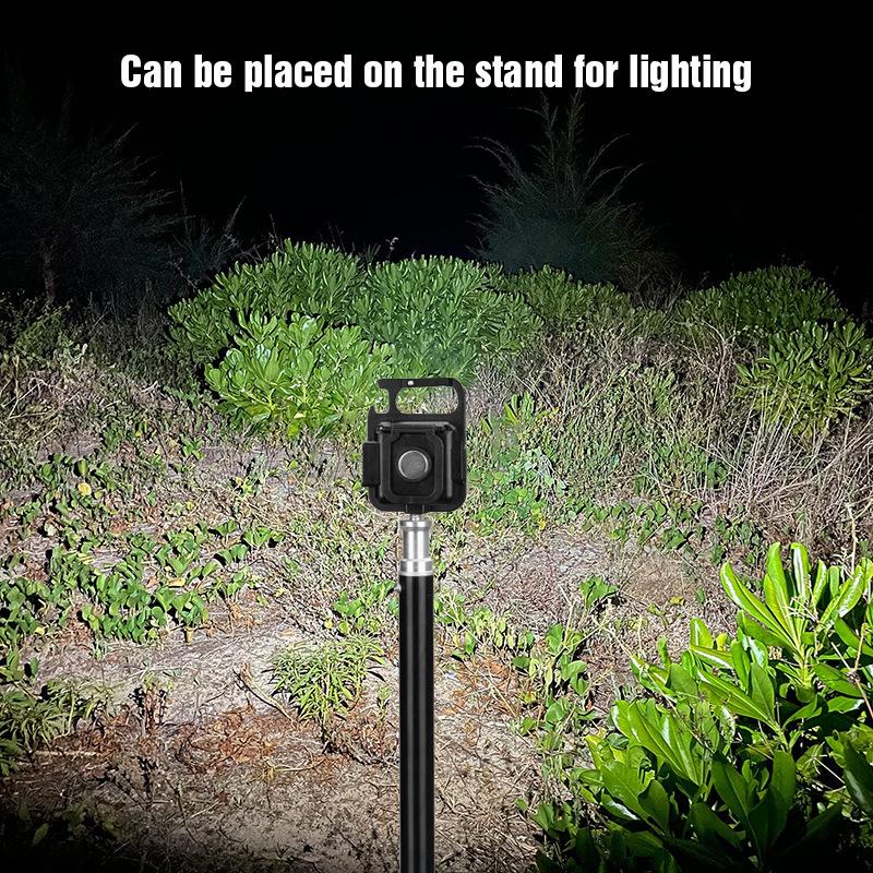 800mAh Mini LED Flashlight Keychain Self Defense USB Rechargeable Camping Light COB 1000Lm Magnet Tent Fishing Emergency Lamp