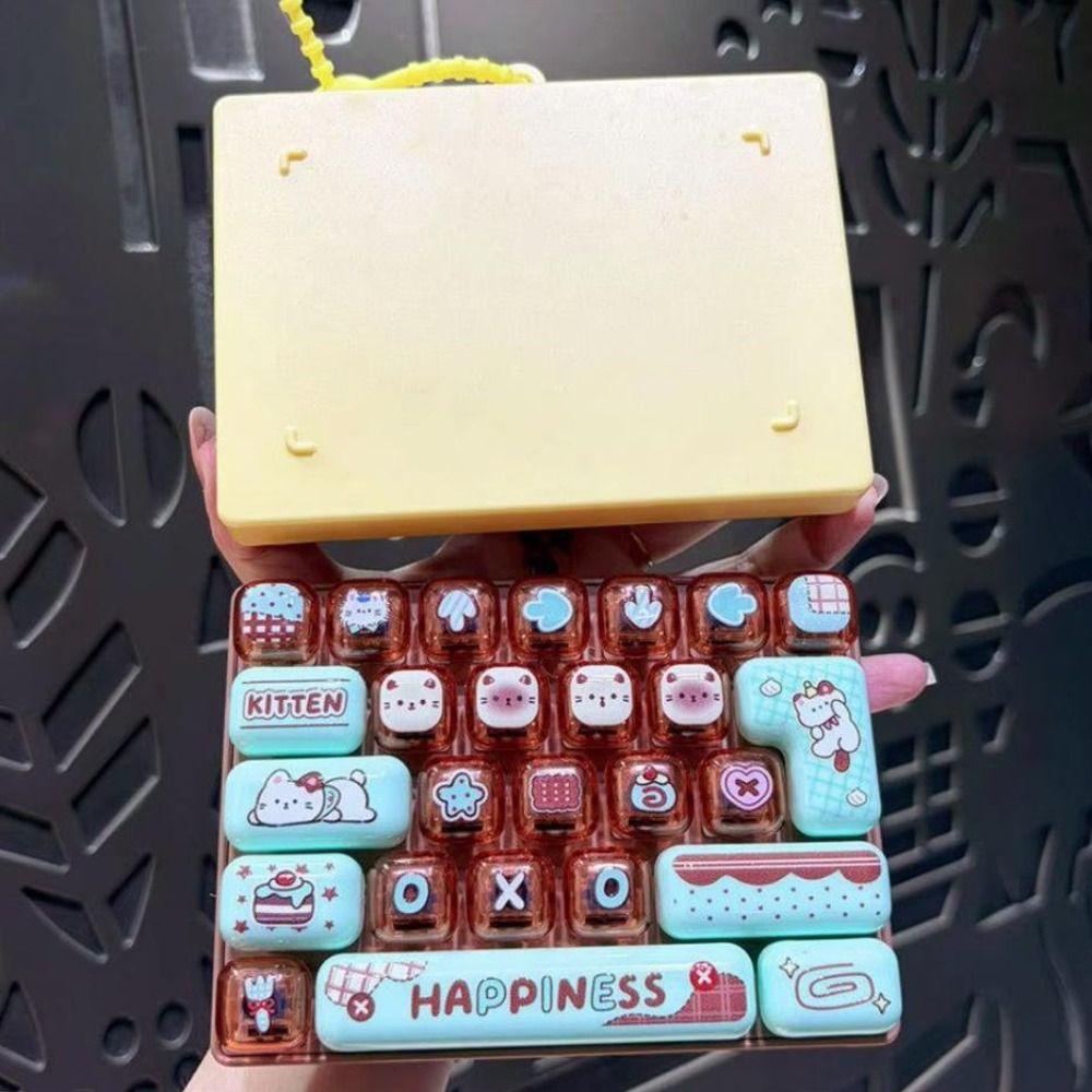 26-Key Mini Keyboard Pendant Cute Design Keyboard Keychain Kids Bag Pendant