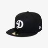 New Era Mlb La DoDgers D Логотип приталенная кепка черная белая