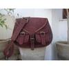Classic Genuine Brown Handmade Goat Leather Women Crossbody Sling Tote Satchel