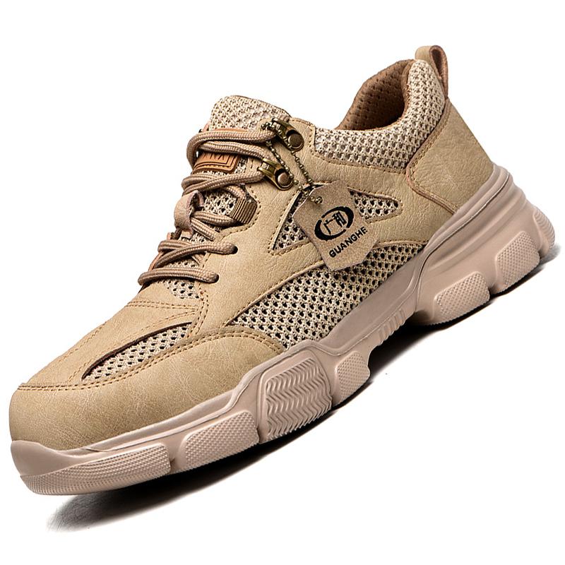 Lightweight Safety Shoes Boots Work Sneakers Steel Toe Shoes Indestructible Protection Shoes Men Puncture-Proof Work Shoes 2024
