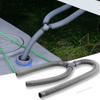 Three-way Drain Y Pipe Double Sink Motorhome Caravan Waste Water Outlet Kitchen Basin Pipe Barbed Hose Water Fuel Air Connector
