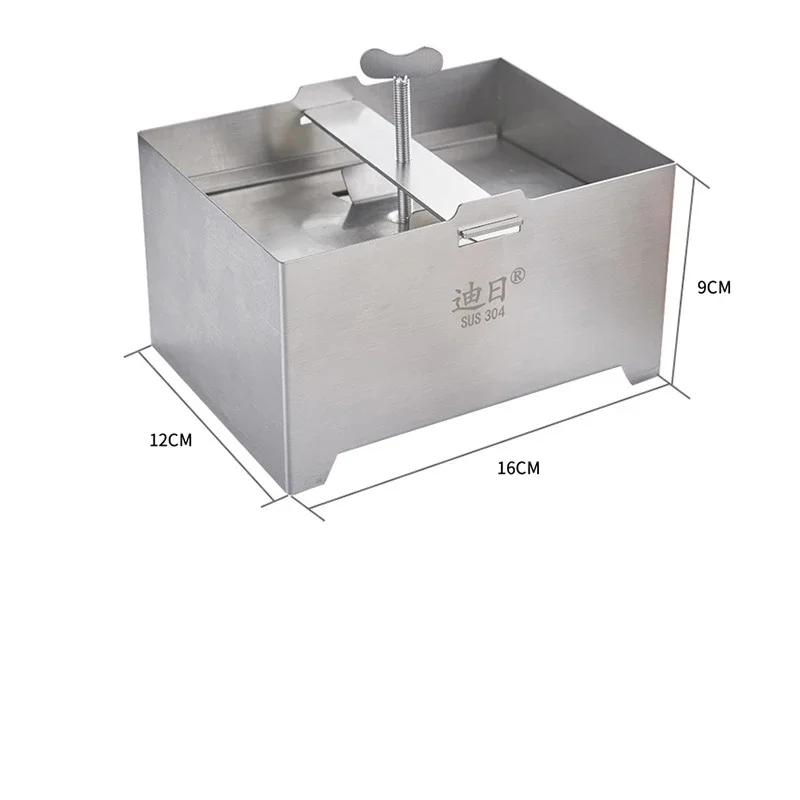 Making Water Mould Tool Mold Chinese Maker Metal Box Cheese Press Strainer Curd Tempeh Kit Tofu Presser Soybean Squeezer Molds
