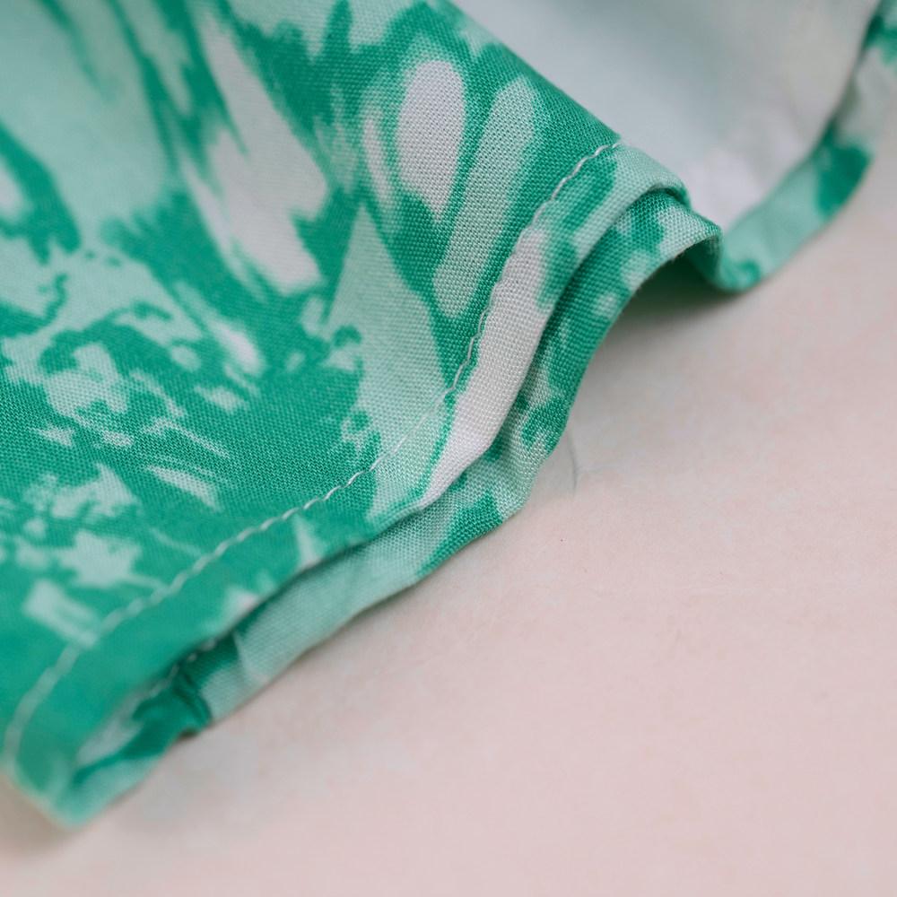 Женское летнее платье с высокой талией и коротким рукавом в богемном цветочном стиле