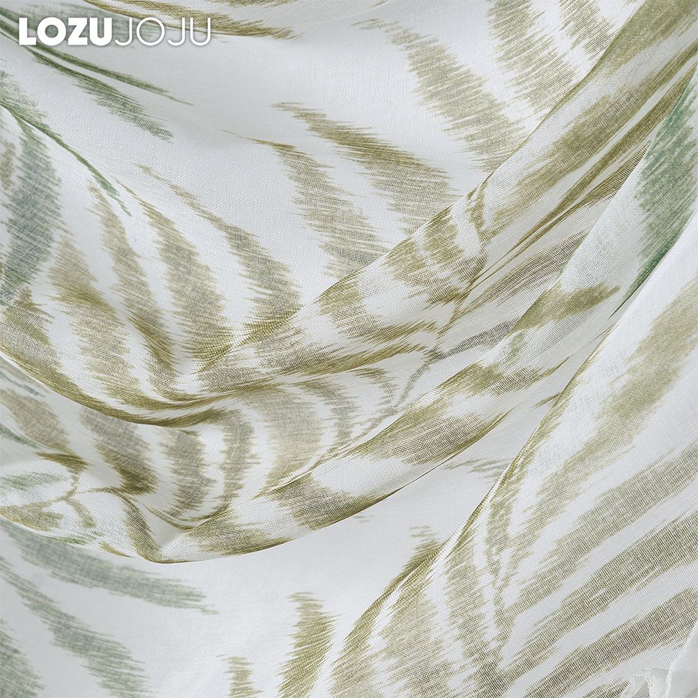 1 шт. LOZUJOJU с весенним принтом и рюшами по краям, легкая и тонкая занавеска для декора маленького окна 70x42 см