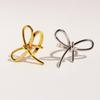New Metal Wind Bow Ring Sweet Cool Delicate Line Knotted Index Finger Ring Women'S Jewelry 757