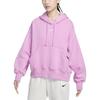 Nike Свободный повседневный однотонный свитшот с капюшоном для женщин, топы фиолетового цвета DQ5859-632