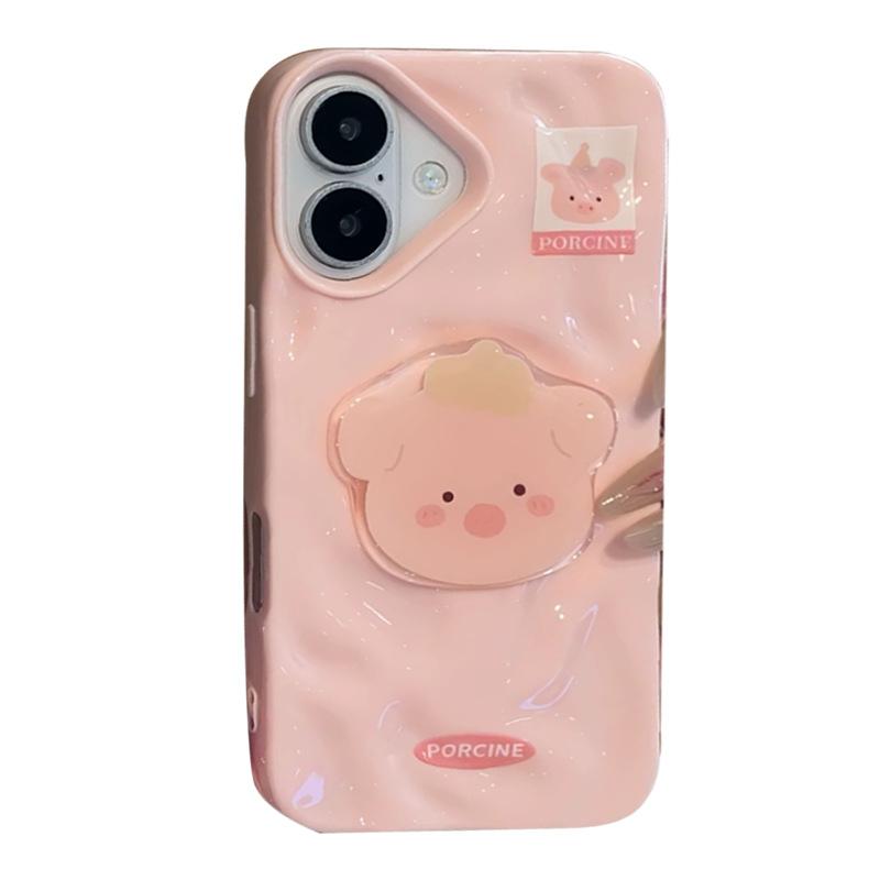 Забавный патч с животным Яблоко Чехол для мобильного телефона 16Promax iPhone15/14 Узор метеоритный 13/12/16 PLUS