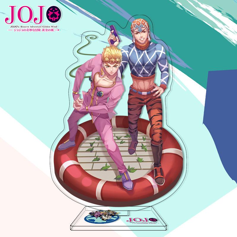 Высококачественный Акриловый Стенд Персонажа из Аниме JOJO's Bizarre Adventure Золотой Ветер Фигурка-Дисплей Дропшиппинг Аниме Мерч