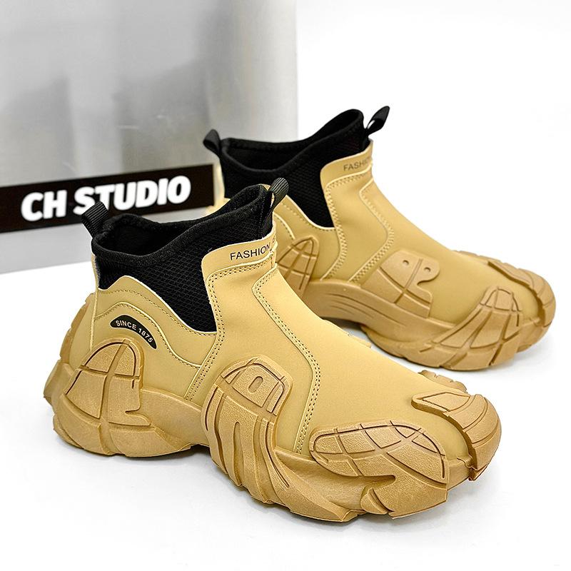 2024 осень и зима новые мужские туфли большого размера обувь для пап мужская меха обувь мужская повседневная обувь Zhongbang спортивная обувь