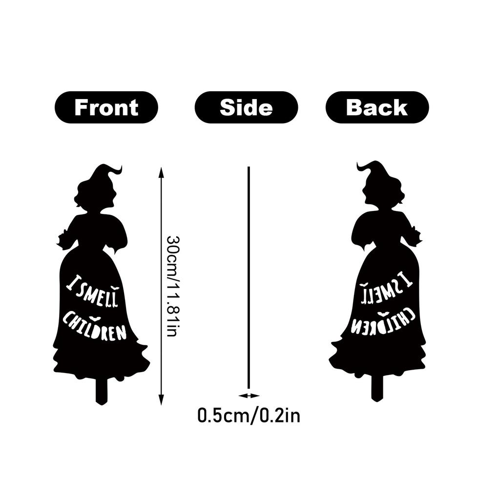 Хэллоуин Ведьма Размещение Карточек, Оформление Двора, Реквизит, Кованое Железо Размещение Карточек, Праздничное Украшение 3шт