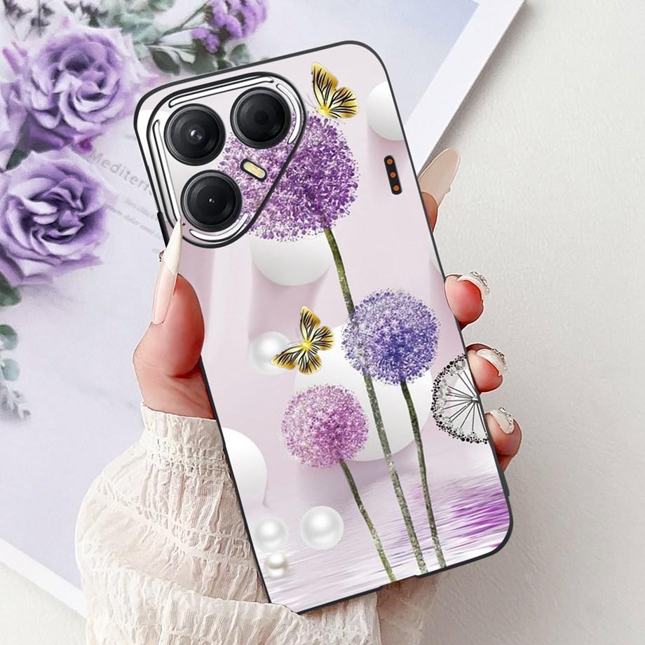 Черный Силиконовый Чехол Для Tecno Pova 7 4G 5G / Pova 7 Pro Pova7 Ultra Neo Funda Дизайн Кошка Цветок Дракон Бампер Мягкая Capa